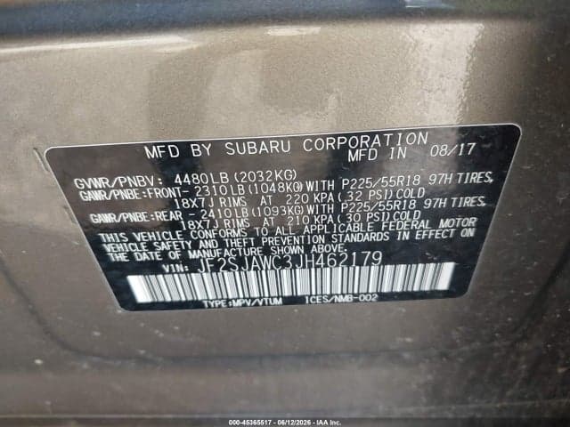 2018 SUBARU FORESTER 2.5I TOURING 9