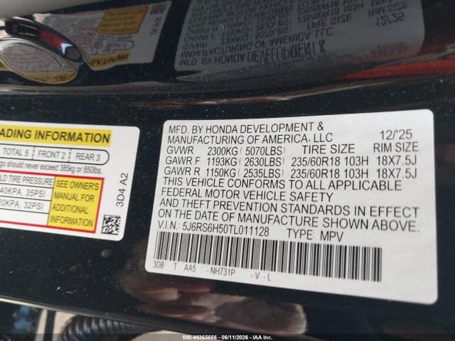 2026 HONDA CR-V HYBRID AWD SPORT 9