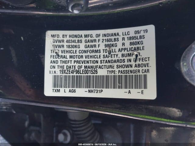 2020 HONDA INSIGHT TOURING 9