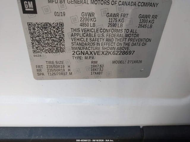 2019 CHEVROLET EQUINOX LT 9