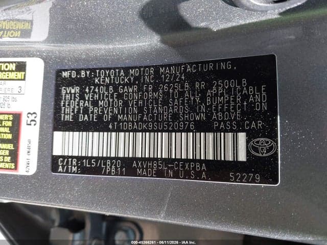 2025 TOYOTA CAMRY XSE 9