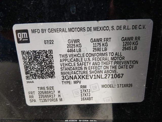 2022 CHEVROLET EQUINOX FWD LT 9