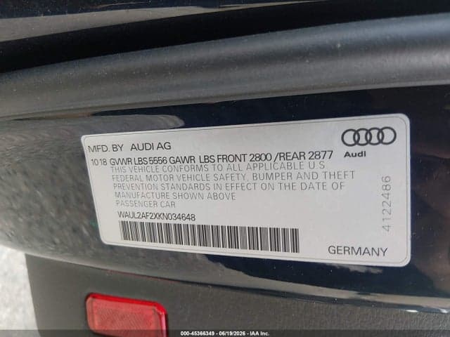 2019 AUDI A6 55 PREMIUM 9