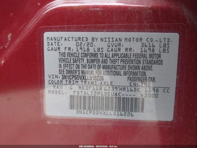 2020 NISSAN KICKS SR XTRONIC CVT 9