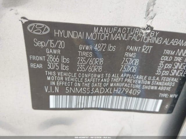 2020 HYUNDAI SANTA FE LIMITED 9