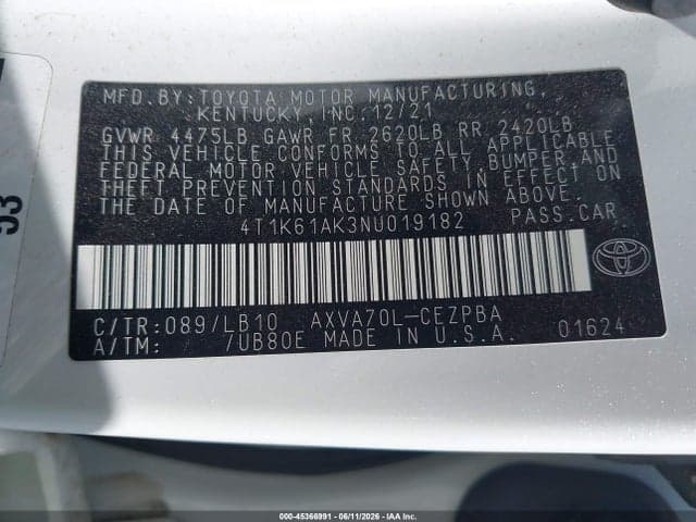 2022 TOYOTA CAMRY XSE 9