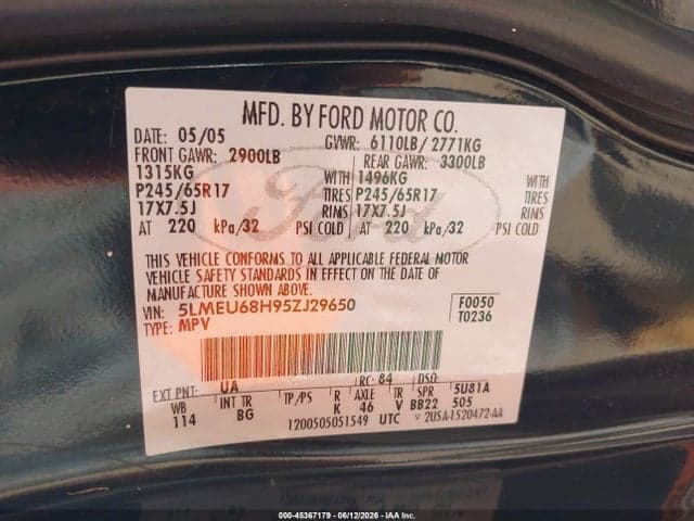 2005 LINCOLN AVIATOR 9