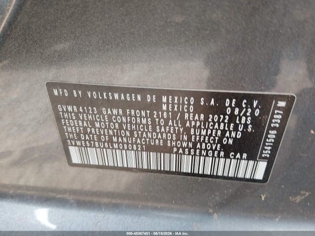 2020 VOLKSWAGEN JETTA 1.4T SEL 9