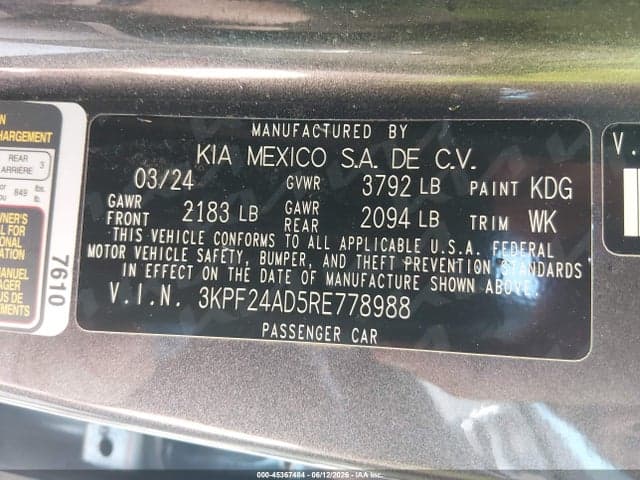 2024 KIA FORTE LXS 9