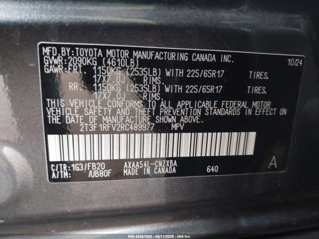 2024 TOYOTA RAV4 LE 9