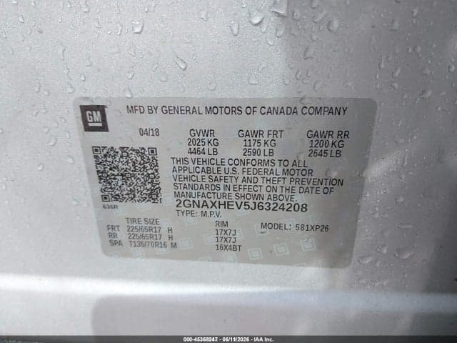 2018 CHEVROLET EQUINOX LS 9