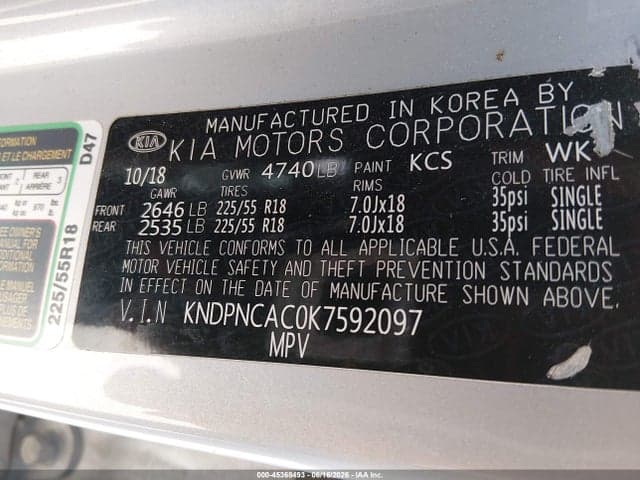 2019 KIA SPORTAGE EX 9
