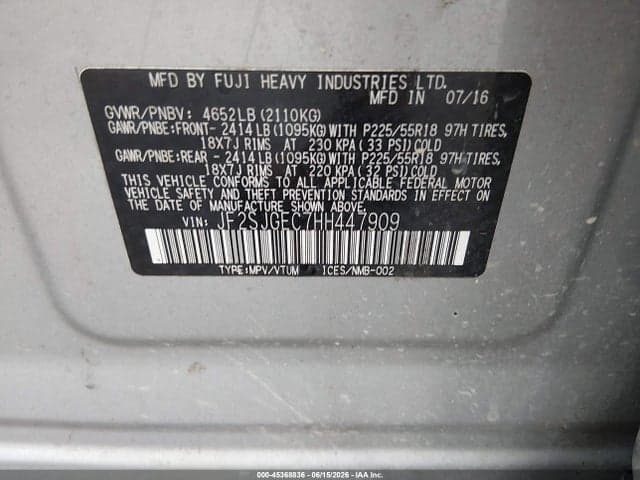 2017 SUBARU FORESTER 2.0XT PREMIUM 9