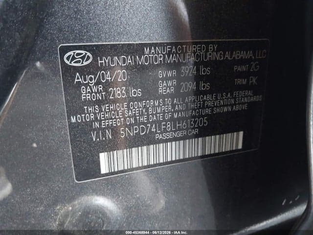 2020 HYUNDAI ELANTRA SE 9