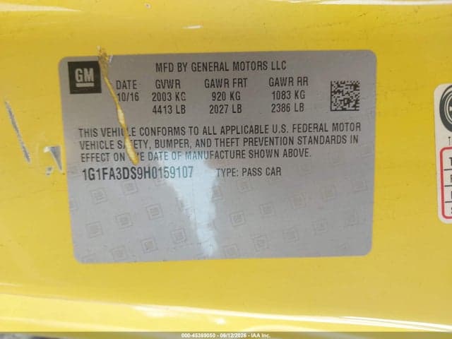 2017 CHEVROLET CAMARO 1LT 9