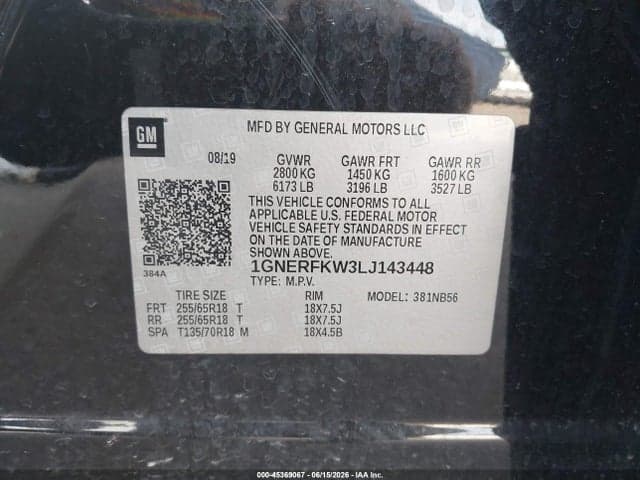 2020 CHEVROLET TRAVERSE FWD LS 9