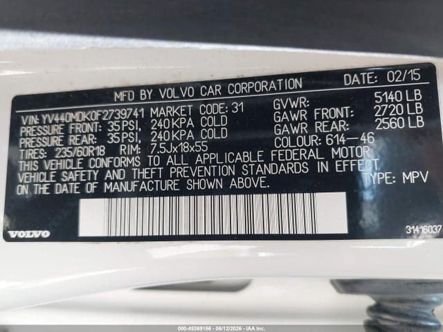 2015 VOLVO XC60 T5 9