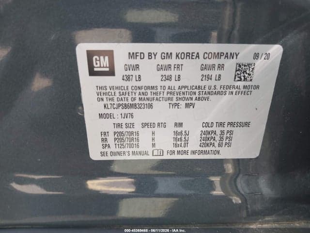 2021 CHEVROLET TRAX AWD LT 9