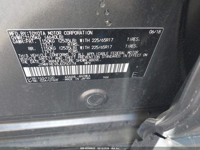 2018 TOYOTA RAV4 XLE 9