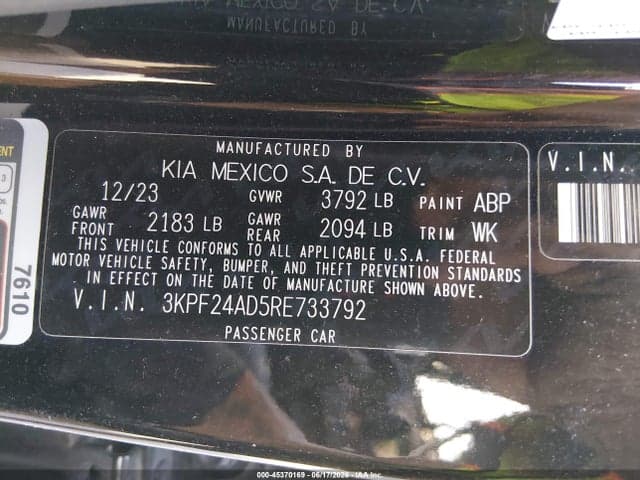2024 KIA FORTE LXS 9