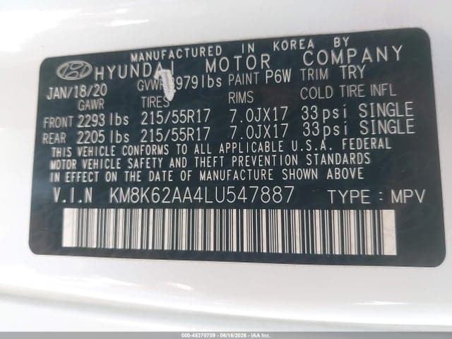 2020 HYUNDAI KONA SEL PLUS 9