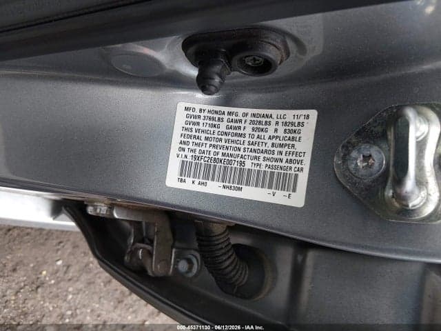 2019 HONDA CIVIC SPORT 9