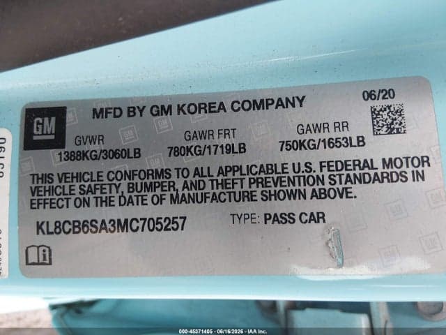 2021 CHEVROLET SPARK FWD LS AUTOMATIC 9