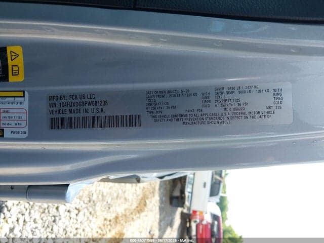 2023 JEEP WRANGLER 4-DOOR SPORT S 4X4 9