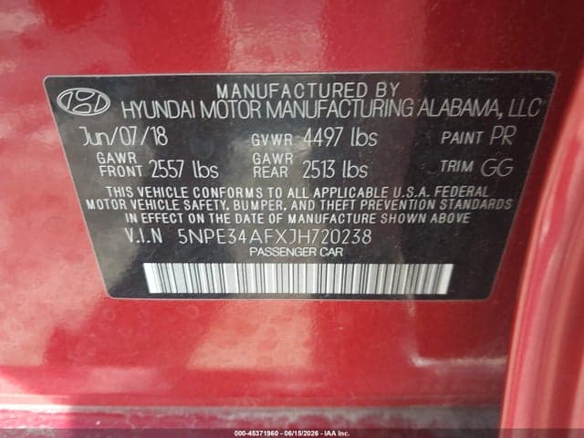 2018 HYUNDAI SONATA SEL+ 9
