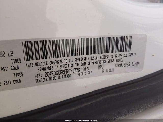 2019 DODGE GRAND CARAVAN SXT 9