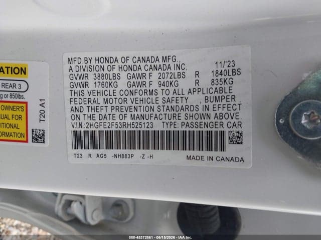 2024 HONDA CIVIC SPORT 9