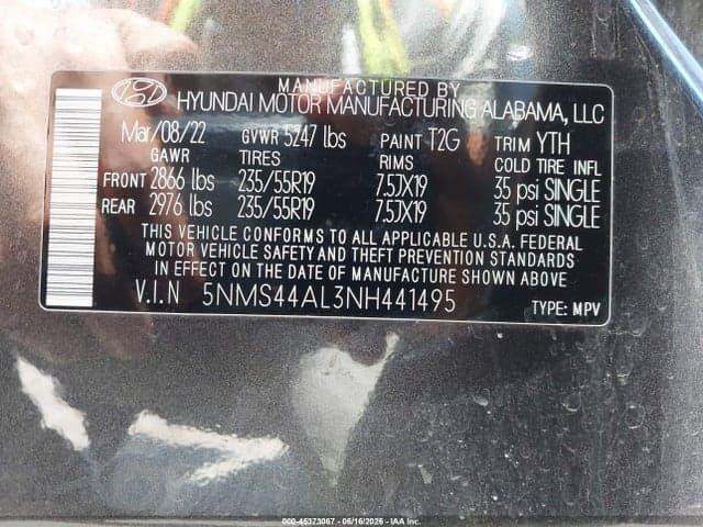 2022 HYUNDAI SANTA FE LIMITED 9