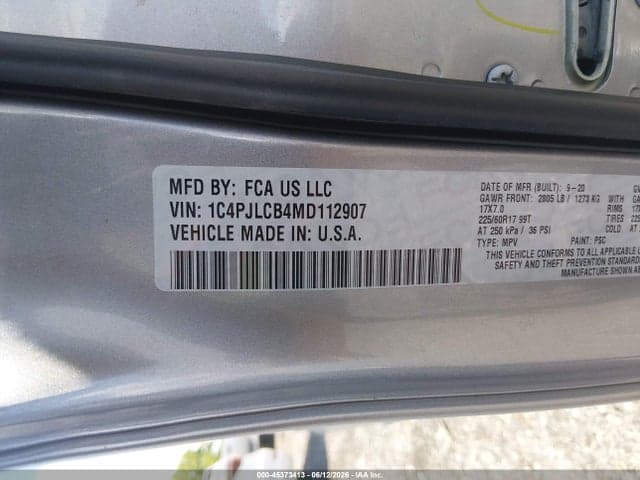 2021 JEEP CHEROKEE LATITUDE FWD 9