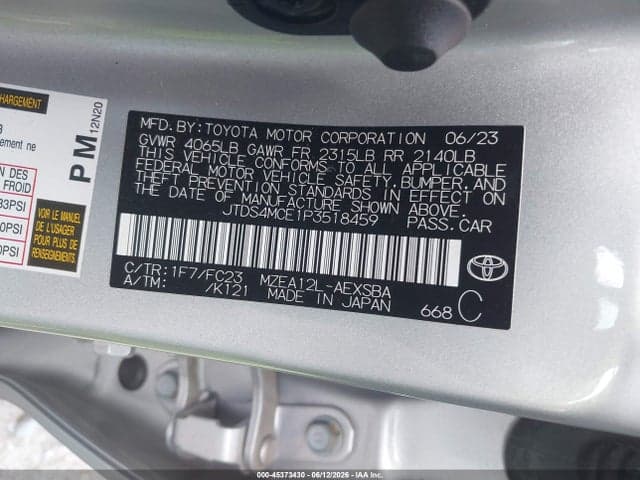 2023 TOYOTA COROLLA SE 10