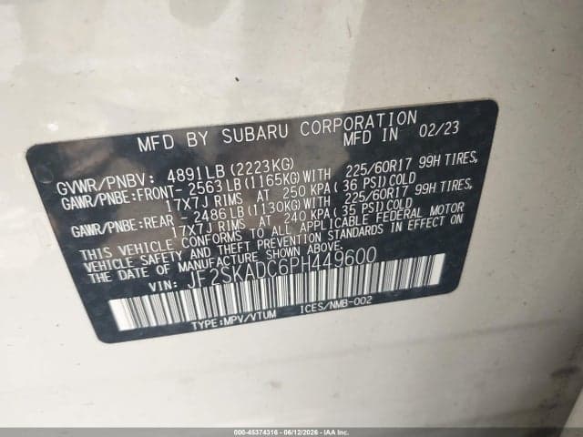 2023 SUBARU FORESTER PREMIUM 9