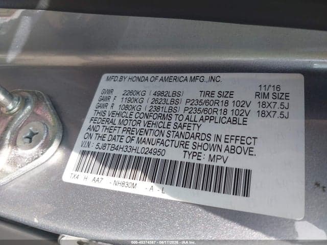 2017 ACURA RDX ACURAWATCH PLUS PACKAGE 9