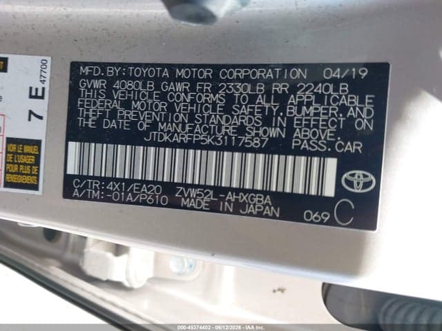 2019 TOYOTA PRIUS PRIME ADVANCED 9