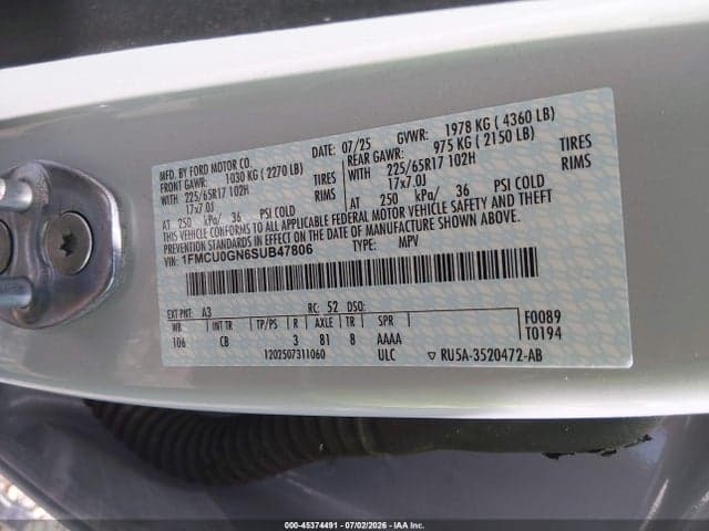 2025 FORD ESCAPE ACTIVE 9