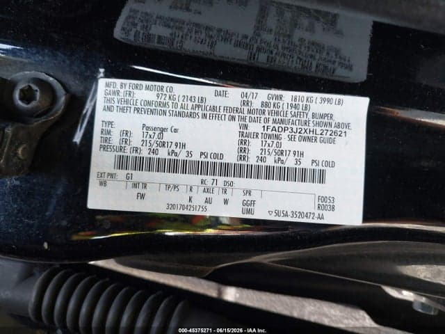 2017 FORD FOCUS TITANIUM 9