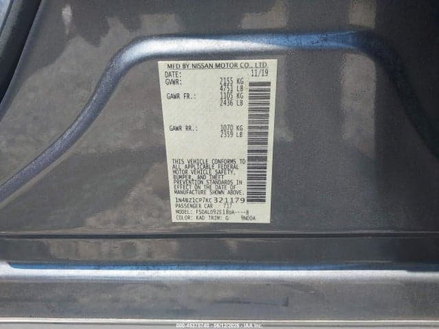 2019 NISSAN LEAF SV PLUS 9