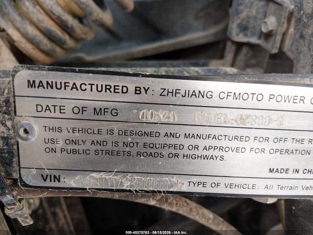 2022 CFMT UFORCE 800 10