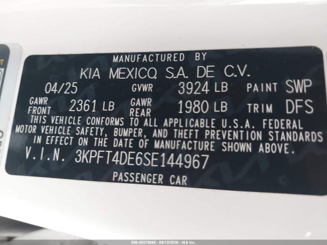 2025 KIA K4 LXS 10