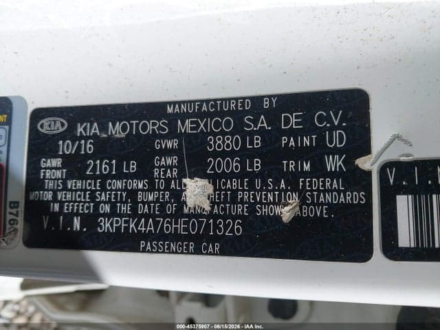 2017 KIA FORTE LX 9