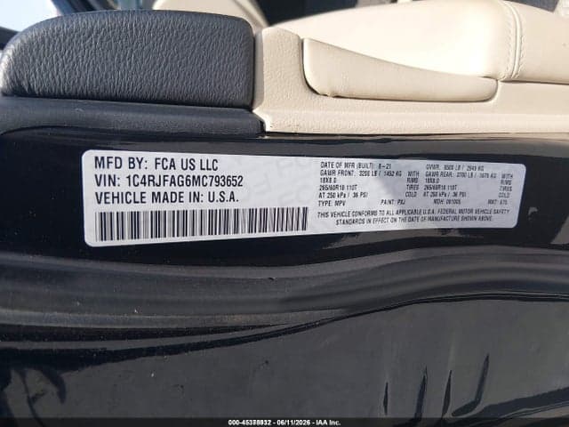2021 JEEP GRAND CHEROKEE LAREDO E 4X4 9