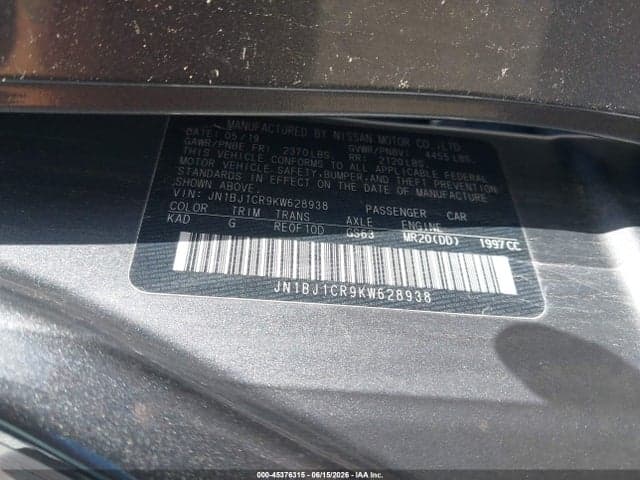 2019 NISSAN ROGUE SPORT S 9