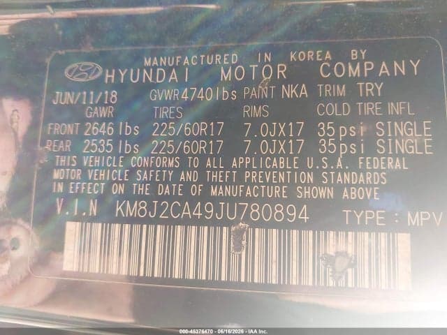 2018 HYUNDAI TUCSON SE 9
