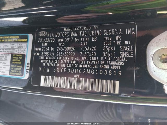 2021 KIA TELLURIDE EX 9