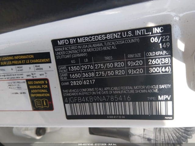 2022 MERCEDES-BENZ GLE 350 4MATIC 9