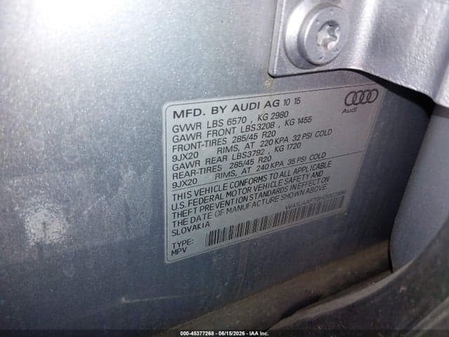 2017 AUDI Q7 3.0T PREMIUM 9