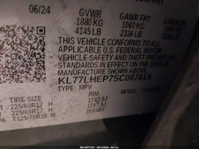 2025 CHEVROLET TRAX FWD LT 9